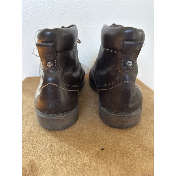 202003 PFBT50 BARRETT MEN SHOE 10 M Dark LEATHER LACE UP BY‎ JOHNSTON & MURPHY main image 5